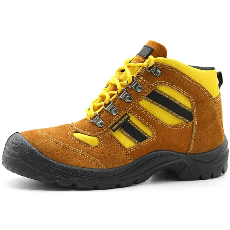 China TM3015 Brauner Wildleder-Rutsch-Anti-Slip-komfortable Antireistenschlag-Günstige Sicherheitsschuhe Sport Hersteller