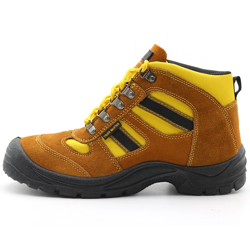 China TM3015 Brauner Wildleder-Rutsch-Anti-Slip-komfortable Antireistenschlag-Günstige Sicherheitsschuhe Sport Hersteller