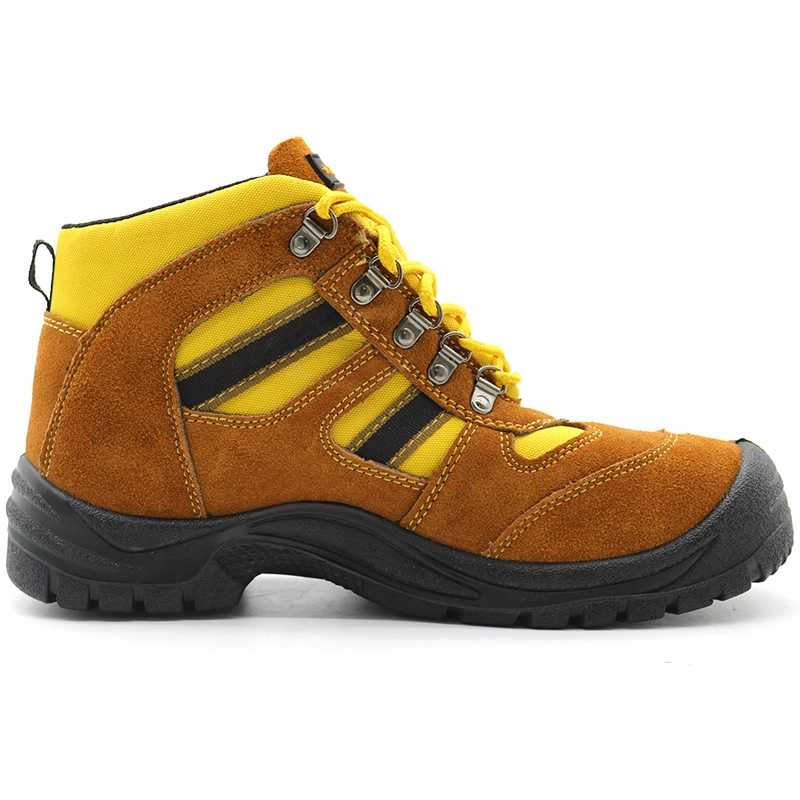 China TM3015 Brauner Wildleder-Rutsch-Anti-Slip-komfortable Antireistenschlag-Günstige Sicherheitsschuhe Sport Hersteller