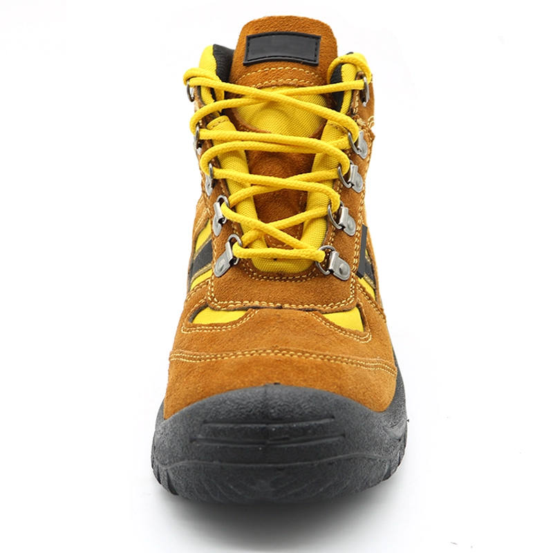 China TM3015 Brauner Wildleder-Rutsch-Anti-Slip-komfortable Antireistenschlag-Günstige Sicherheitsschuhe Sport Hersteller