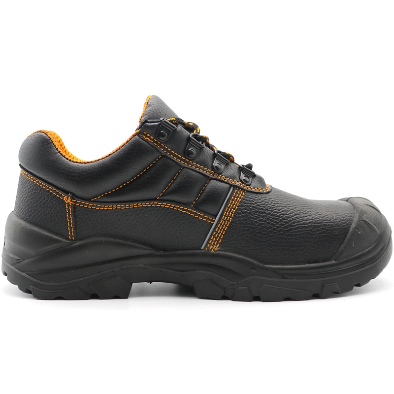 China TM5005 Low ankle black leather steel toe prevent puncture men work shoes manufacturer