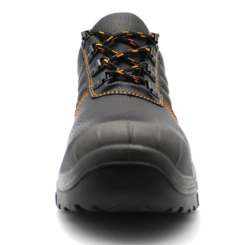 China TM5005 Low ankle black leather steel toe prevent puncture men work shoes manufacturer