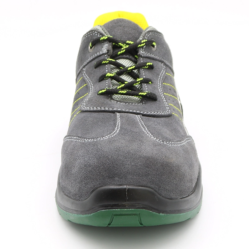 China TM5008 Anti slip oil resistant suede leather fashionable non safety men women sport shoes manufacturer