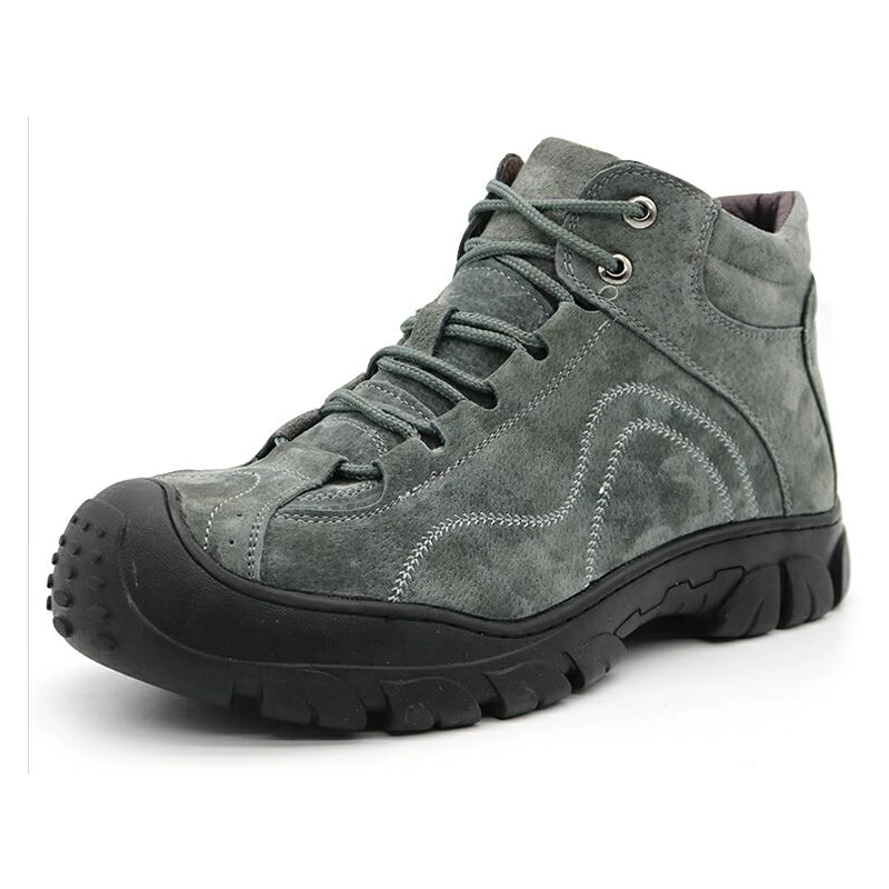 China TMC4005 Oil abrasion resistant pig leather steel toe fur lining winter safety shoes manufacturer