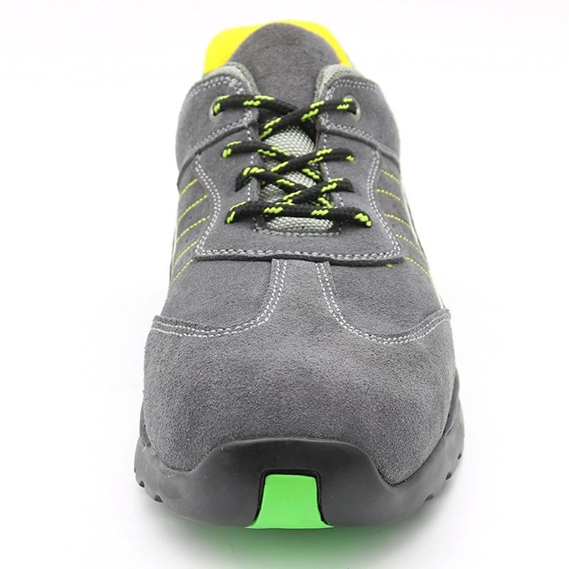 China TMC5008 oil acid resistant anti slip suede leather non safety sport work shoes manufacturer