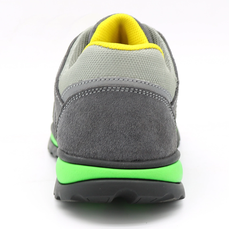 China TMC5008 oil acid resistant anti slip suede leather non safety sport work shoes manufacturer