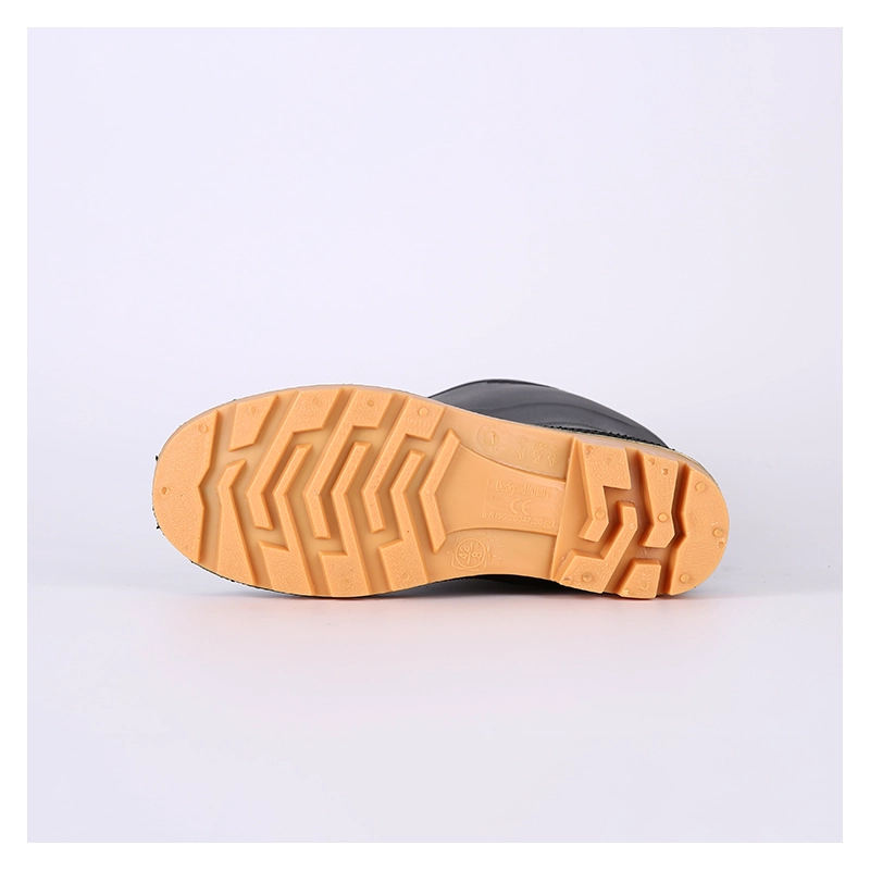 China Waterproof cheap black rain boots pvc manufacturer