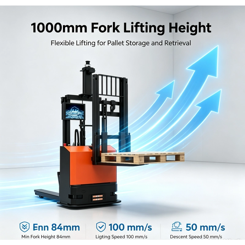 China BSI Mini Driverless Robotic Forklift Operates manufacturer