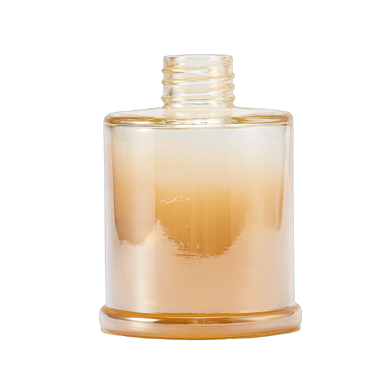 Luxury Electroplated Gradient Colored glassware Scented Glass Diffuser Bottles