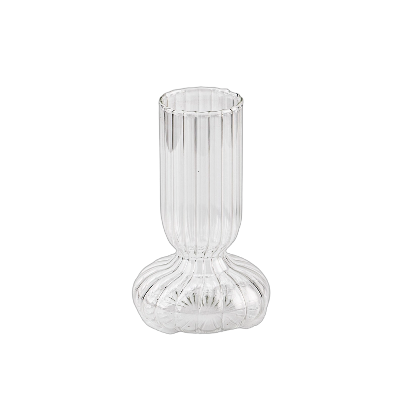 Marangyang custom na bubble spherical vase na dekorasyon sa sala na kaayusan ng bulaklak