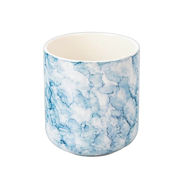 16オンスの空の再利用可能な容器、セラミックキャンドルジャーの家の装飾用