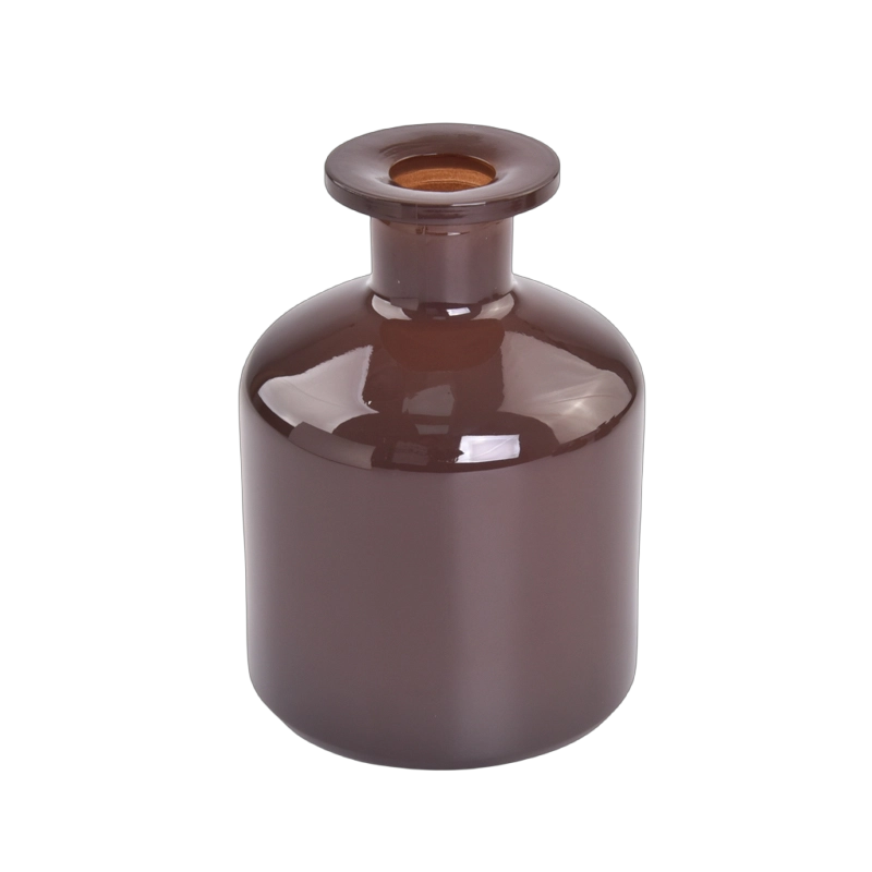 Custom Glossy Coffee Brown Glass Aroma Bottles for Bulk Orders