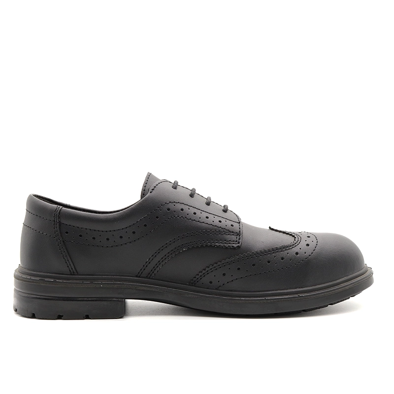 porcelana TM048 Zapato de seguridad ejecutivo para oficina para hombre con punta de fibra de vidrio antideslizante y antiperforación fabricante