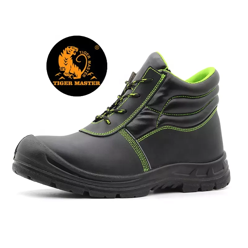 China TM028-G Slip oil resistant composite toe anti puncture metal free anti static S1P safety shoes manufacturer