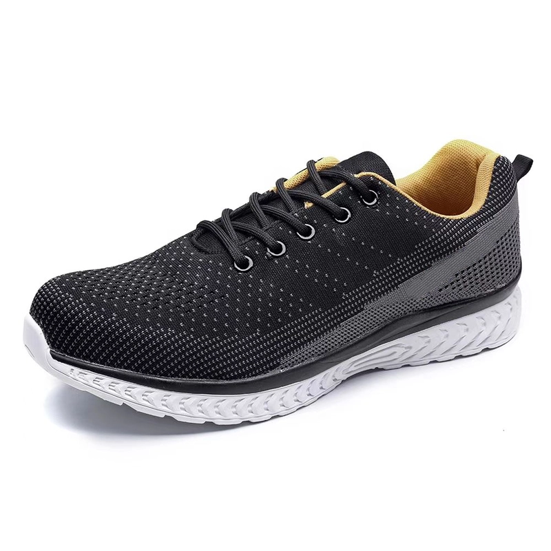 China Tm2040 sola de borracha eva macia biqueira de aço evita punção sapatos de segurança esportivos leves e respiráveis ​​para homens fabricante