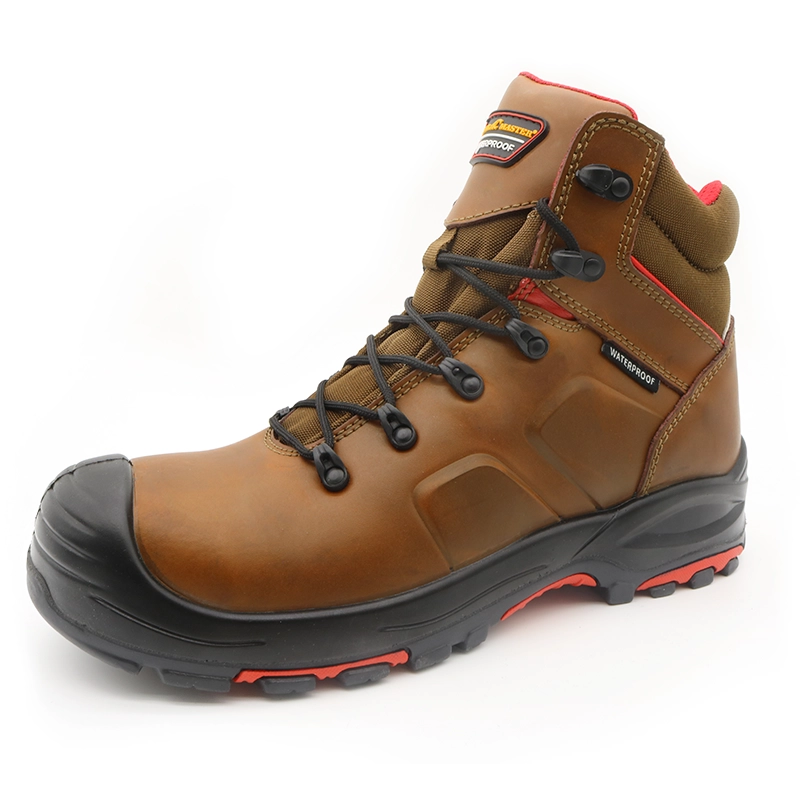 China TM105 Anti slip HRO rubber sole composite toe prevent puncture waterproof safety shoe boots manufacturer