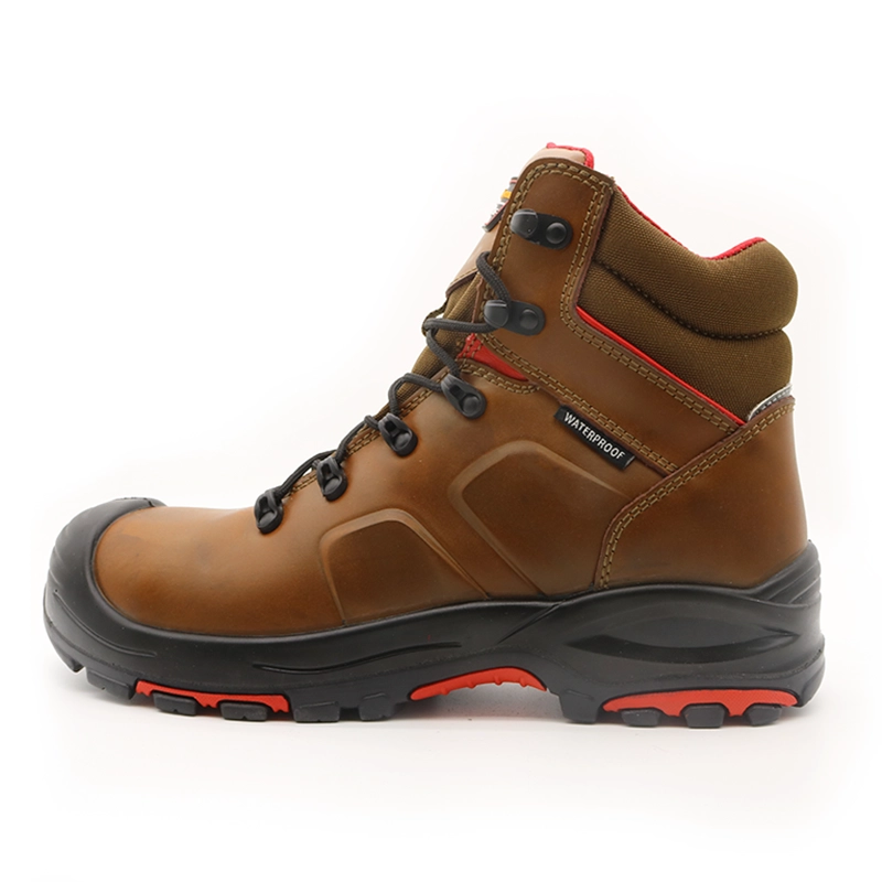 China TM105 Anti slip HRO rubber sole composite toe prevent puncture waterproof safety shoe boots manufacturer