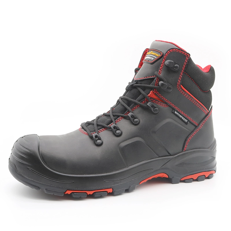 China TM107 Oil slip resistant HRO rubber sole composite toe men oil gas industry safety shoes waterproof manufacturer