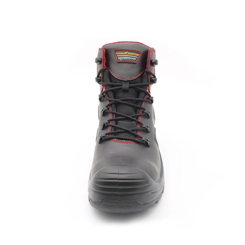China TM107 Oil slip resistant HRO rubber sole composite toe men oil gas industry safety shoes waterproof manufacturer