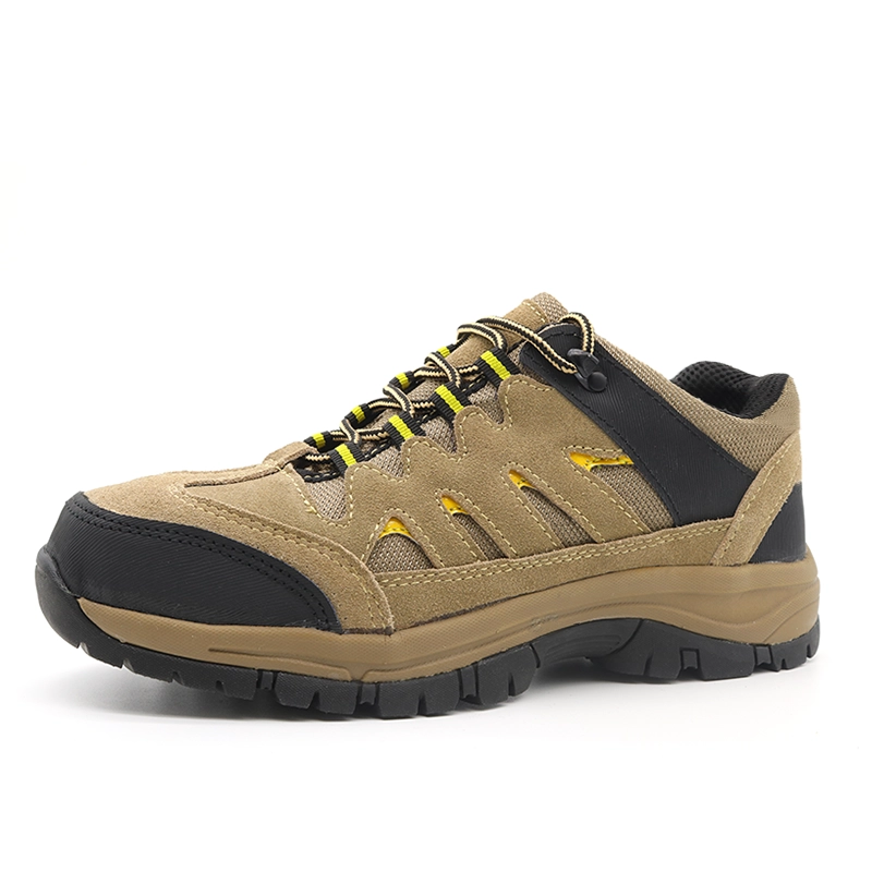 China TM240L Suede leather upper eva rubber sole steel toe puncture proof outdoor hiking safety work shoes manufacturer