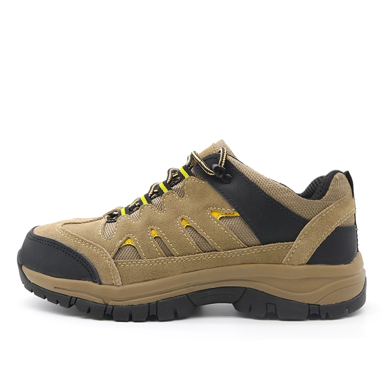China TM240L Suede leather upper eva rubber sole steel toe puncture proof outdoor hiking safety work shoes manufacturer