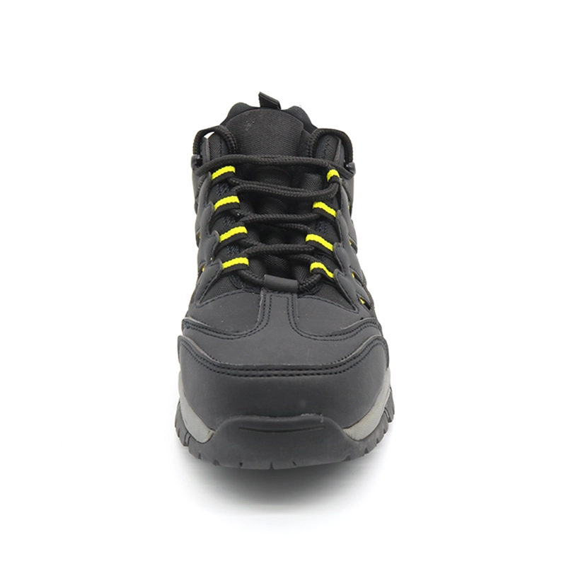 China TM241L Black PU leather anti slip eva rubber sole steel toe puncture proof work safety shoes for men manufacturer