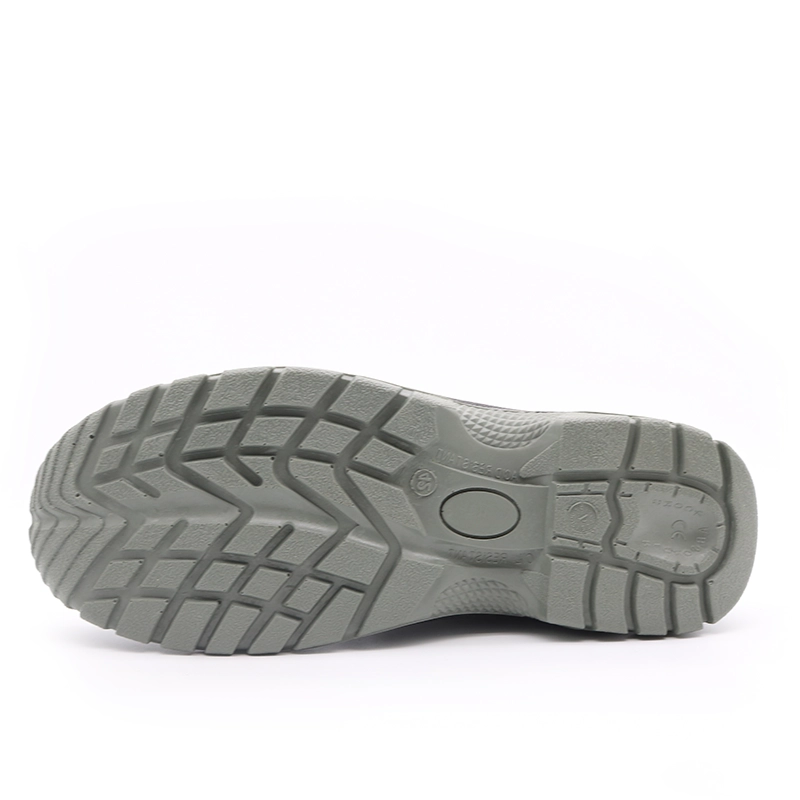 porcelana TM3036 cuero de vaca negro antideslizante suela de pu puntera de acero a prueba de pinchazos zapatos de seguridad industrial para hombres fabricante
