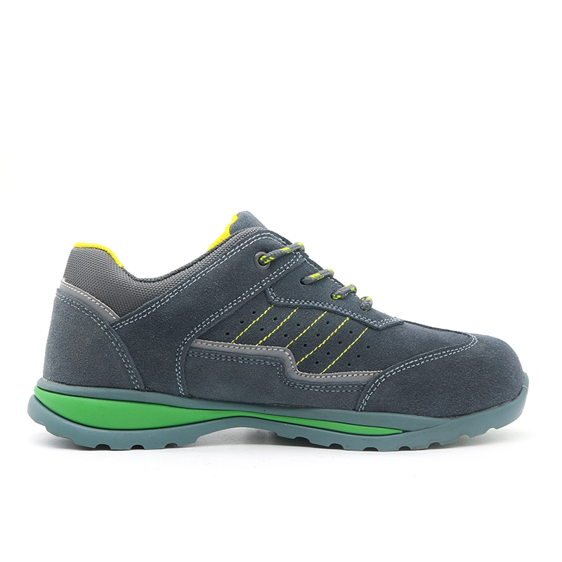 China TM245 Anti-Rutsch-Gummisohle aus Rindsveloursleder Stahlkappe verhindert Durchstich-Sneaker-Sicherheitsschuhe für Damen Hersteller