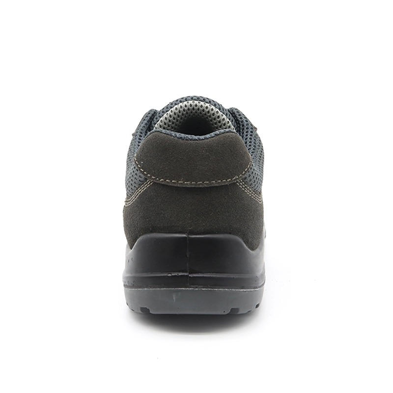 China TM223-1 CE verified anti slip pu sole grey suede leather composite toe puncture proof safety shoes for men manufacturer