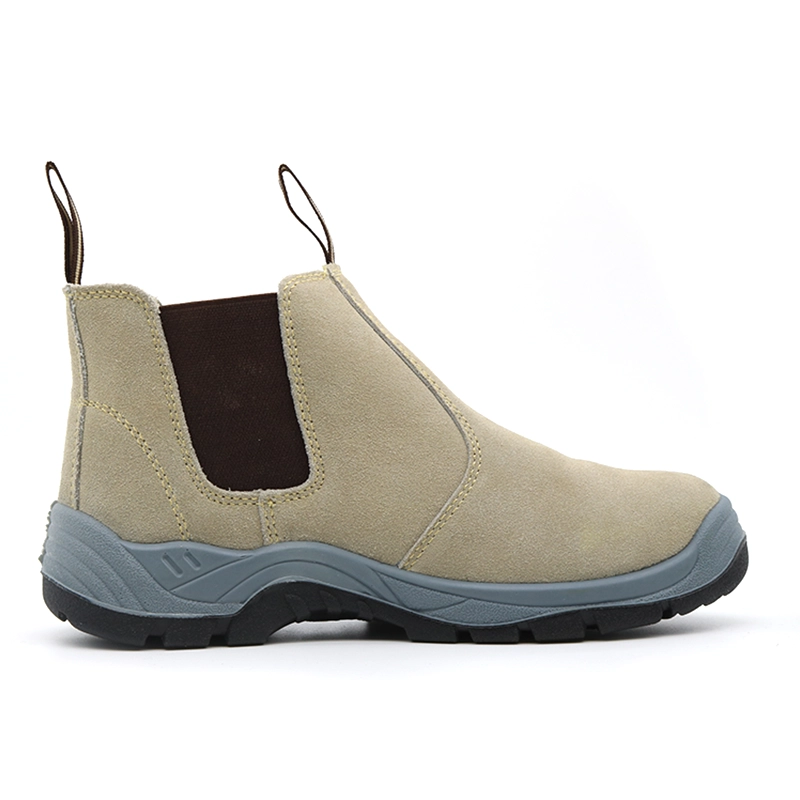 China TM033-1 Anti slip pu sole steel toe prevent puncture elastic band cheap safety shoes without laces manufacturer