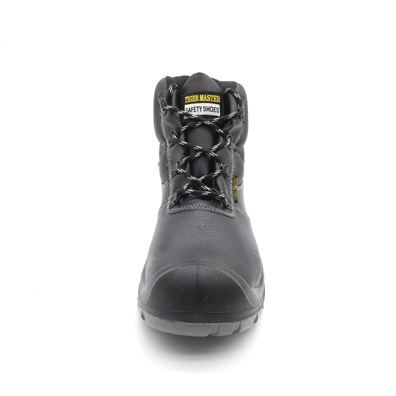 Cina TM063 Suola in pu antiscivolo in pelle nera per prevenire le forature stivali di sicurezza da uomo con puntale in acciaio produttore