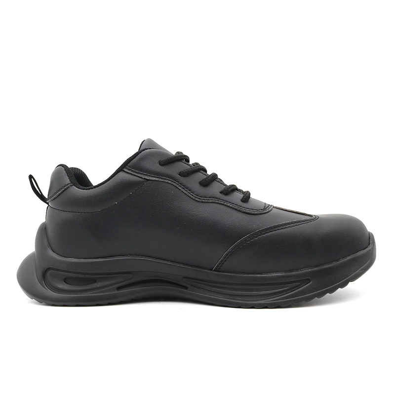 China TM261  Anti slip pu sole microfiber leather men steel toe safety shoes sneakers manufacturer