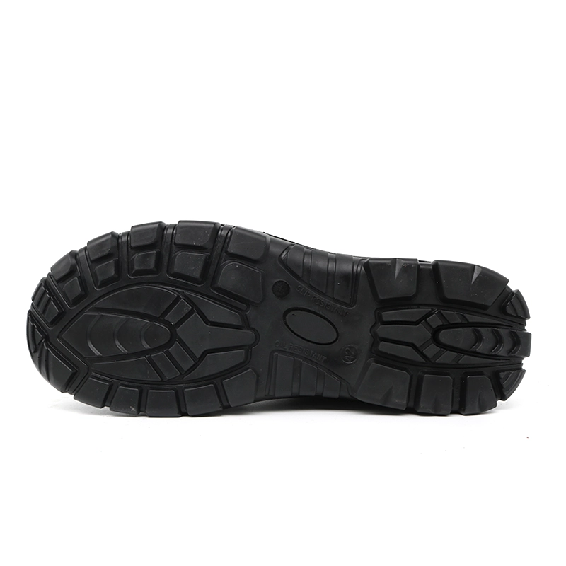 China TM168 Brown cow leather PU sole steel toe men safety shoes without laces manufacturer