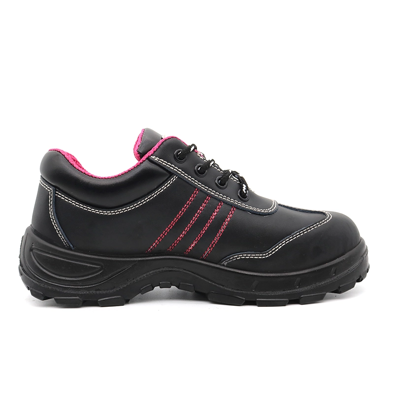 China TM077L Schwarze, pannensichere Stahlkappe, günstige Sicherheitsschuhe für Damen Hersteller