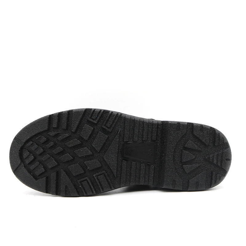 China TM075 Black leather anti slip steel toe summer safety shoes for men manufacturer