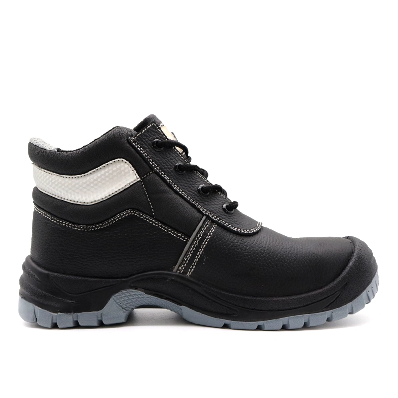 China TM3233 Sapatos de segurança de construção anti-furos com biqueira de aço preto para homens fabricante
