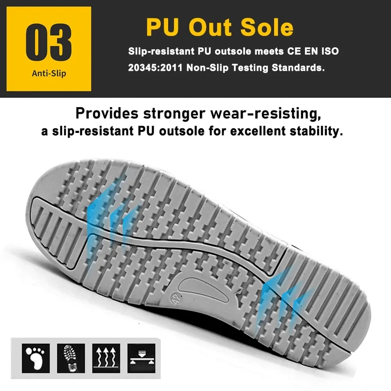 porcelana TM2003 Zapatos de seguridad de cocina antipinchazos con punta de fibra de vidrio blanca fabricante