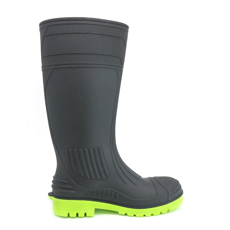 China GB38 Waterproof steel toe anti puncture PVC safety boots For Men manufacturer