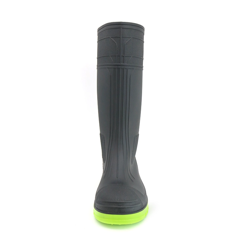 China GB38 Waterproof steel toe anti puncture PVC safety boots For Men manufacturer