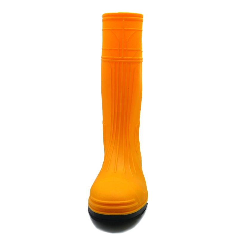 China GB38 orange waterproof safety pvc knee boots for construction manufacturer