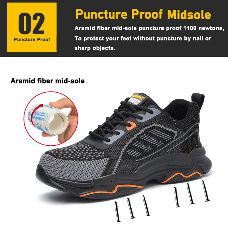Cina TM3292 Scarpe antinfortunistiche sportive moda antiforatura con punta in acciaio produttore