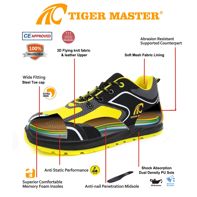 Cina TM297L Scarpe antinfortunistiche sportive eleganti e antistatiche con punta in acciaio antiforatura produttore