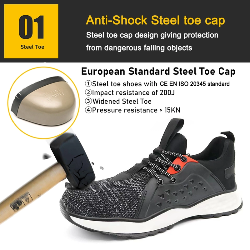 Cina TM3319 Scarpe antinfortunistiche antiforatura con punta in acciaio antiscivolo Sport produttore