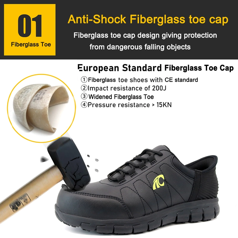 China TM2021 Slip-ins anti-skid glasvezel teen punctie bewijs nieuwe veiligheidsschoenen fabrikant
