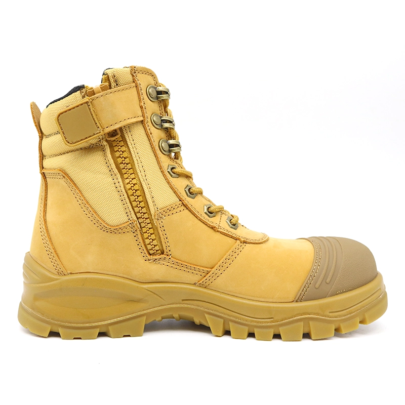 China TM135H Heren Premium Leather Safety Boots met Fiberglass Toe Kevlar Mid-Sole fabrikant