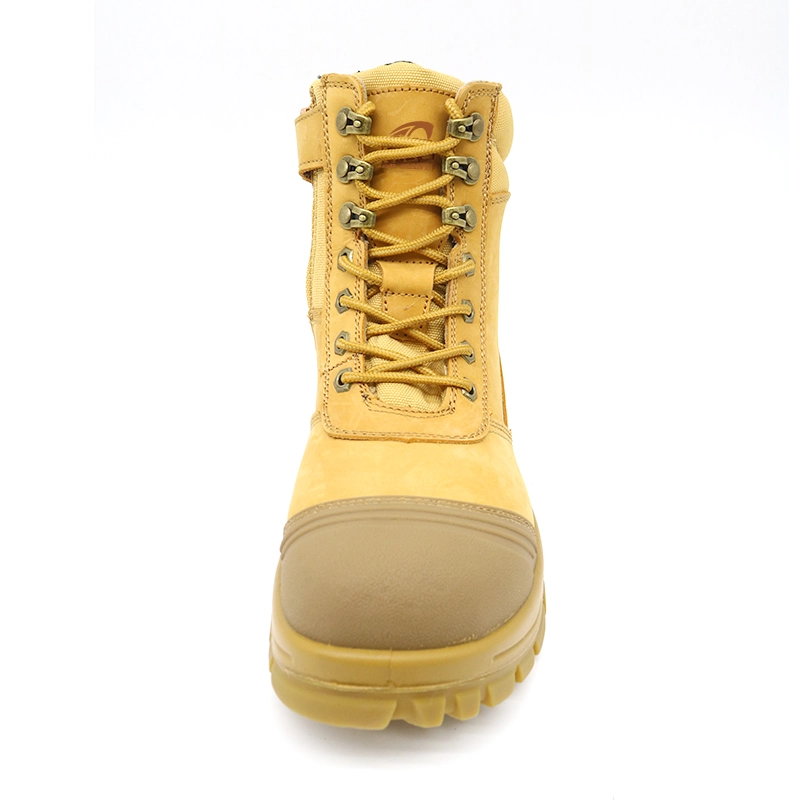 China TM135H Heren Premium Leather Safety Boots met Fiberglass Toe Kevlar Mid-Sole fabrikant