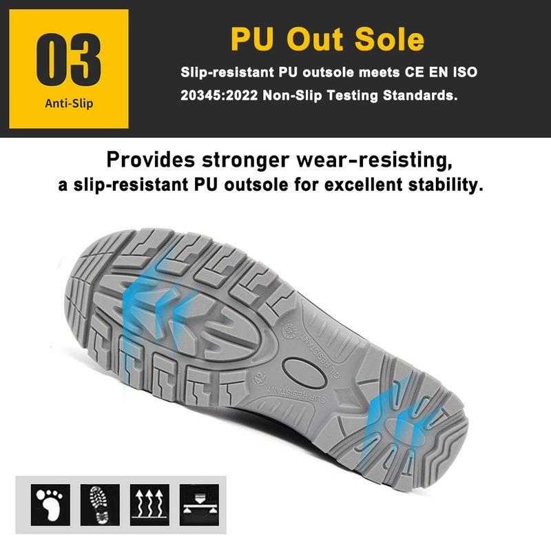 porcelana TM158 Anti slip EU Acero de acero zapatos de seguridad a prueba de pinchazos para la construcción fabricante