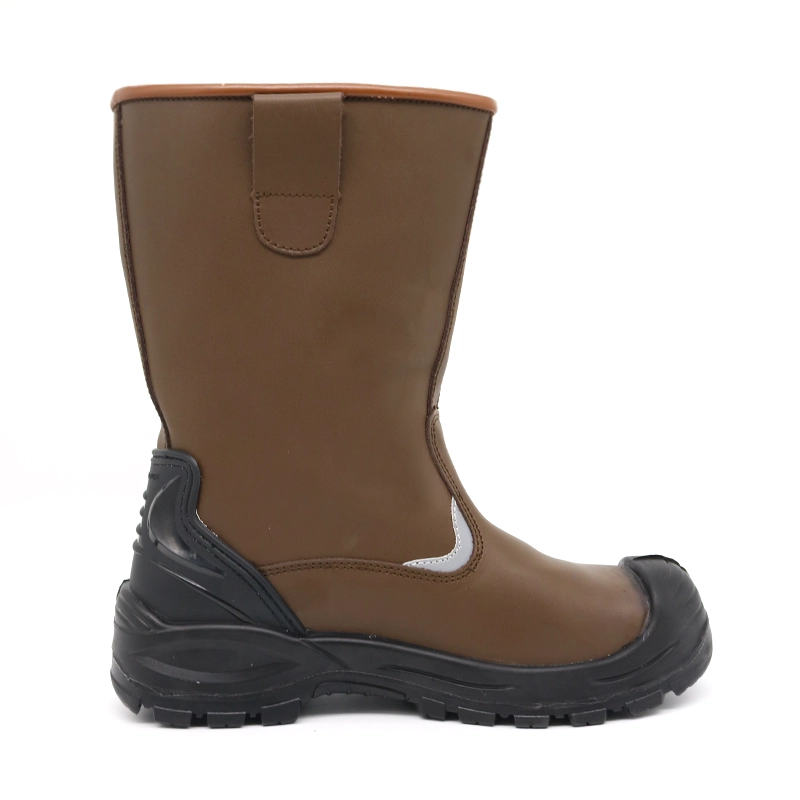 الصين TM073 Brown Steel Toe مضاد للثقب أحذية السلامة لحام لصناعة الصلب الصانع
