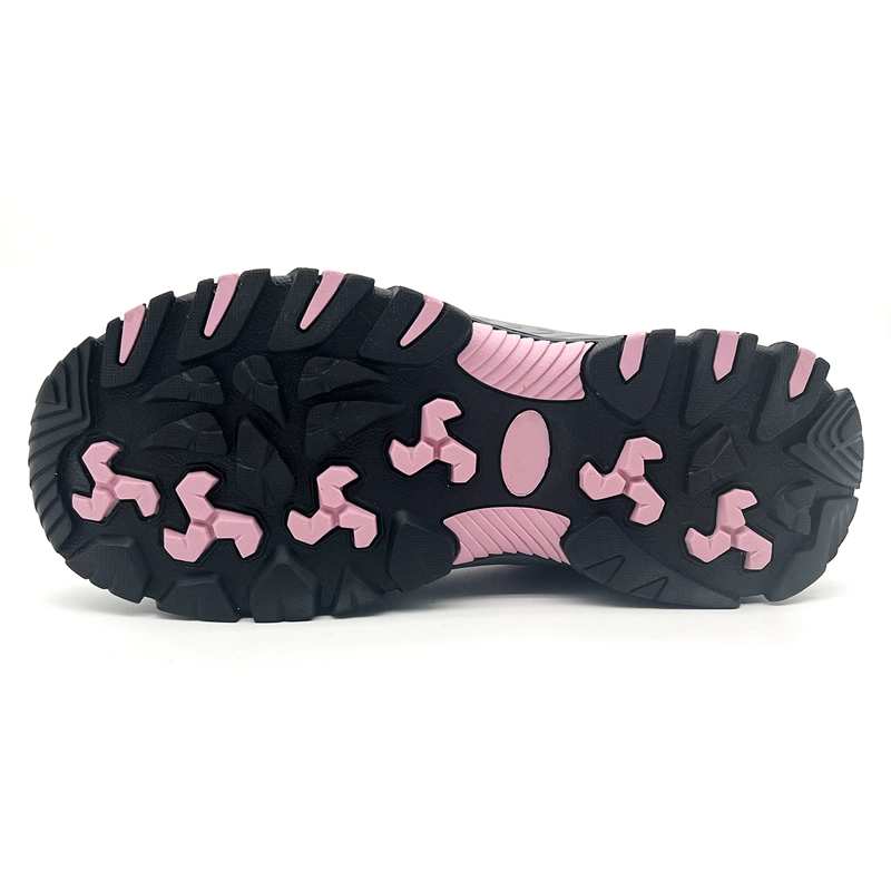 China TM3377 Anti Slip Rubber Sole Steel Toe Puncture Proof Pink Women Safety Shoes manufacturer