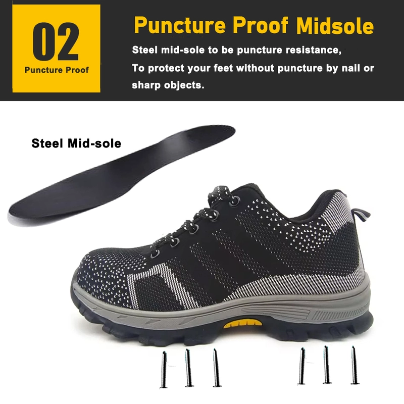 China TM3042 Anti-slip Rubber Sole Cheap Sport Safety Shoes with Steel Toe manufacturer